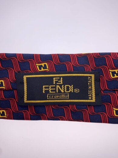 商品画像：ネクタイ/シルク/RED/総柄/メンズ 3