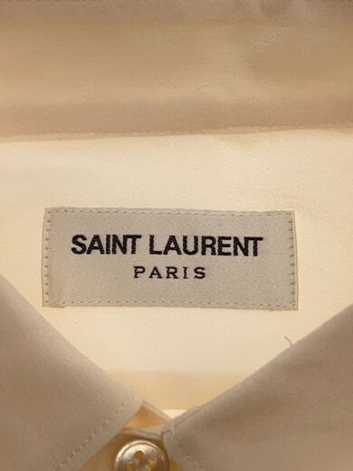 商品画像：長袖シャツ/38/シルク/CRM/無地/510433 Y100W 3