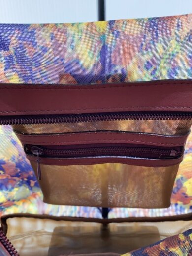 商品画像：トートバッグ/--/マルチカラー/総柄/00S/マーブルプリントメッシュトート// 7