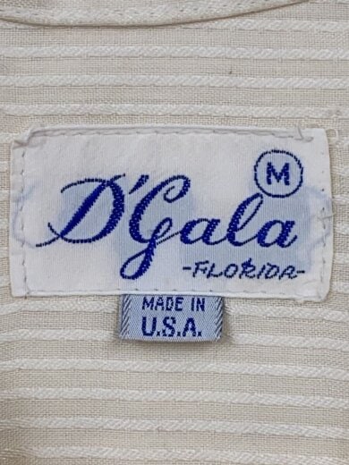商品画像：D GARA/60S/70S/半袖シャツ/M/CRM/ストライプ 3