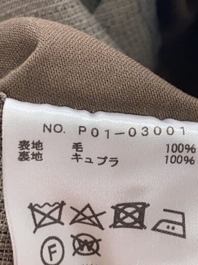 商品画像：19ss/2タックパンツ/ボトム/1/ウール/BRW/無地/P01-03001 6