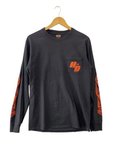 商品画像：長袖Tシャツ/M/コットン/BLK/プリント// 1