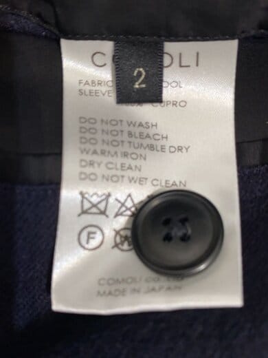 商品画像：テーラードジャケット/2/ウール/NVY/W03-01006 4