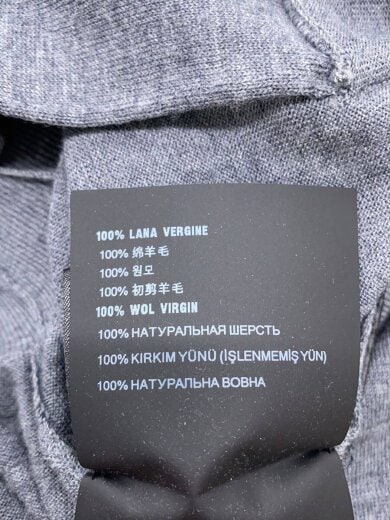 商品画像：23SS/カーディガン(薄手)/42/ウール/GRY/無地/DNA00S// 5