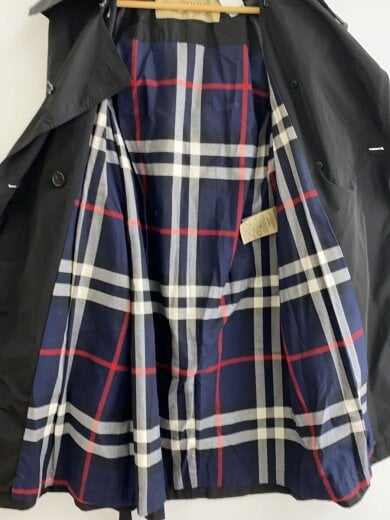 商品画像：フーデッドトレンチコート/コート/40/ポリエステル/BLK/無地/4062461 4