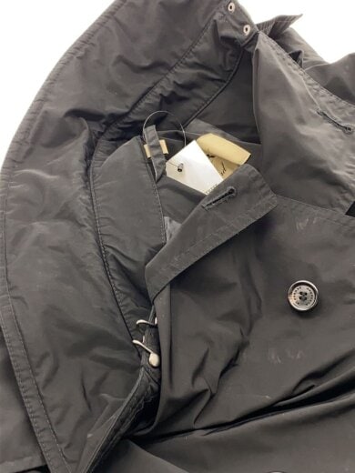 商品画像：フーデッドトレンチコート/コート/40/ポリエステル/BLK/無地/4062461 7