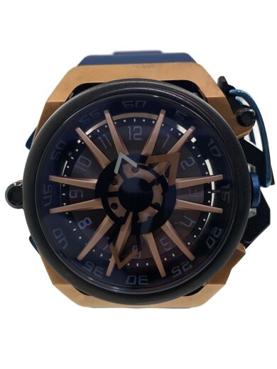 商品画像：MAZZUCATO/クォーツ腕時計/アナログ/--/BLK/NVY/RIM02-BL CGG 1