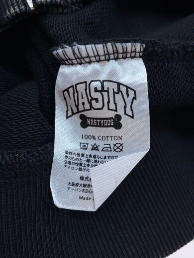 商品画像：ユーズド加工/ジップパーカー/M/コットン/BLK/無地 4