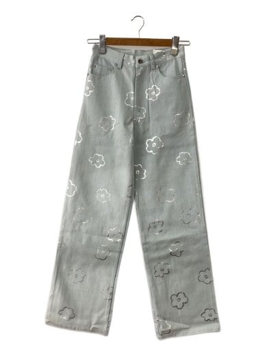 商品画像：SILVER FLOWER DENIM PANTS/ボトム/L/コットン/IDG/総柄// 1
