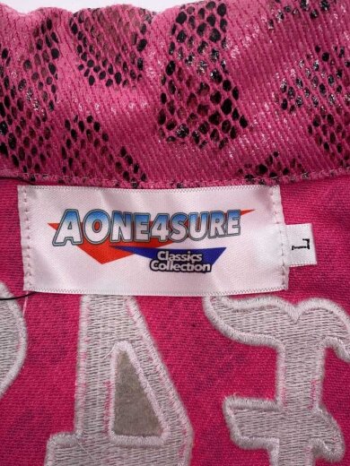 商品画像：AONE4SURE/PINKSNAKESLATTジャケット/ジャケット/L/ポリエステル/PNK/アニマル 3