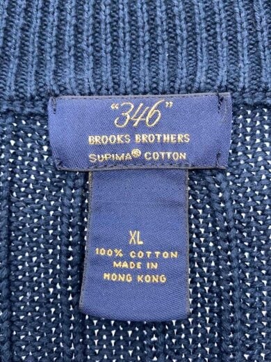 商品画像：90S/ジップアップニット/カーディガン(厚手)/XL/コットン/NVY/無地 3