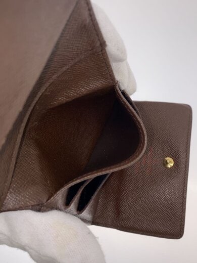 商品画像：ポルト・モネ・ビエ・カルト・クレディ_ダミエ・エベヌ/PVC/BRW/総柄/メンズ 6