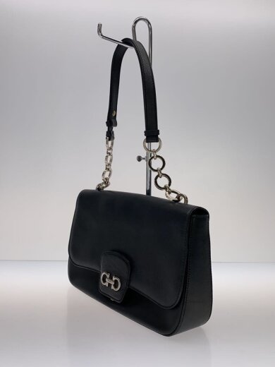 商品画像：ガンチーニ/チェーンショルダー/ハンドバッグ/レザー/BLK 2