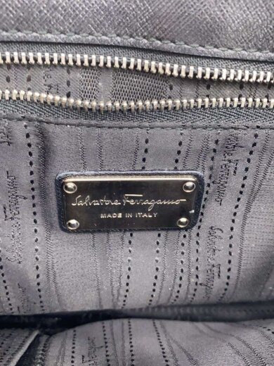 商品画像：ガンチーニ/チェーンショルダー/ハンドバッグ/レザー/BLK 5