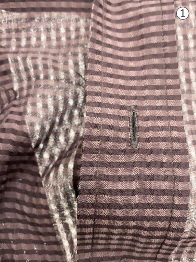 商品画像：SHEER WESTERN SHIRTS/長袖シャツ/S/レーヨン/BRW/チェック/800-5150076 7