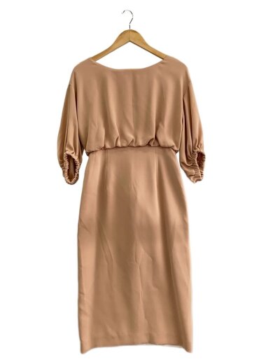 商品画像：ワンピース/ポリエステル/BEG/無地/18-040-938-2150-1-0 1