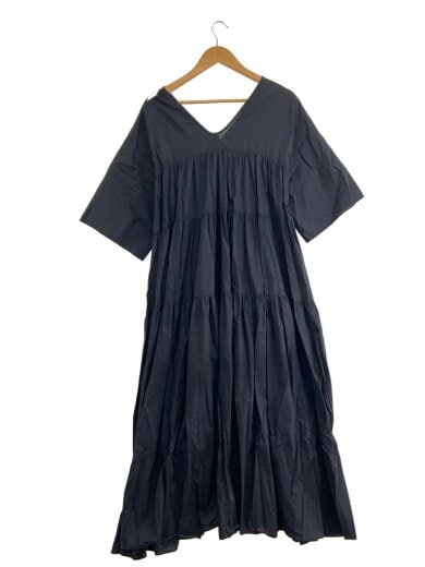 商品画像：7分袖ワンピース/36/コットン/BLK/24-040-922-7090 2