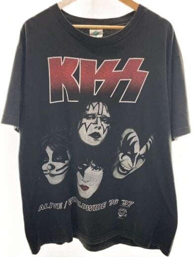 商品画像：90S/KISS/Tシャツ/L/コットン/BLK/無地 1