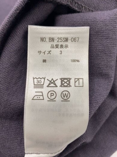 商品画像：パックTシャツ/3/コットン/NVY/無地/BN-25SM-067// 4