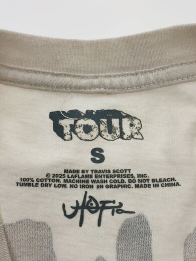 商品画像：TOUR TEE/TRAVIS SCOTT/Tシャツ/S/コットン/WHT// 3