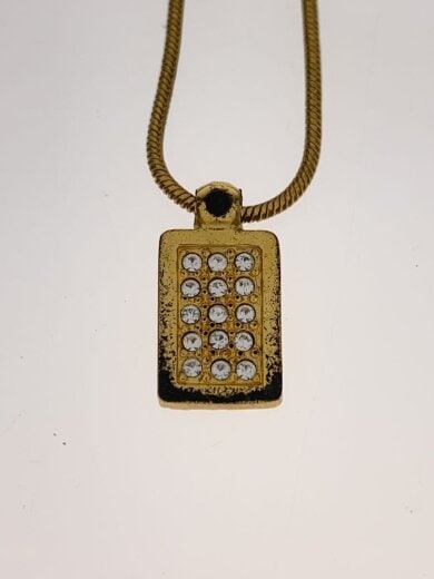 商品画像：トロッター/スクエア/ネックレス/メッキ/ラインストーン/GLD/トップ有/レディース// 5