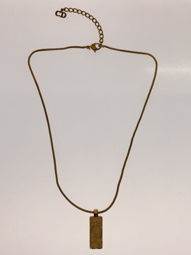 商品画像：トロッター/スクエア大/ネックレス/メッキ/ラインストーン/GLD/トップ有/レディース// 2