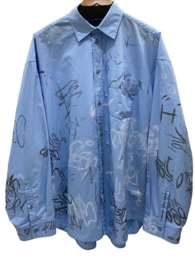商品画像：23SS/シャツ/2/コットン/BLU/総柄/738843 1