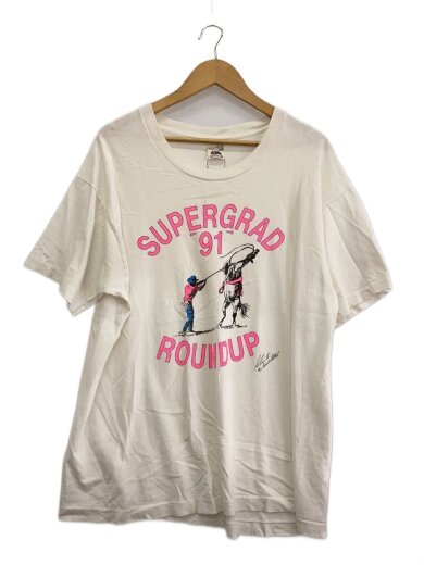 商品画像：90s/supergrad roundup/Tシャツ/XL/コットン/WHT// 1