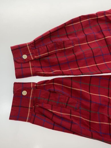 商品画像：長袖シャツ/XL/コットン/RED 4