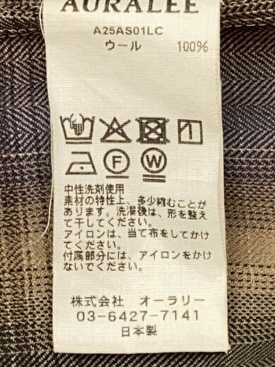 商品画像：長袖シャツ/3/ウール/CML/オンブレCK/a25as01lc 5