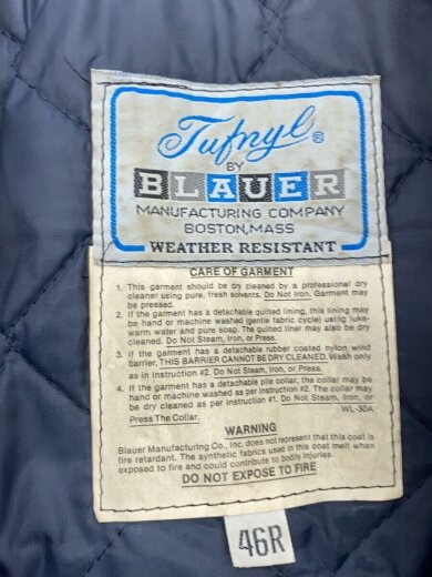 商品画像：VINTAGE/ポリスマンジャケット/ジャケット/IDEALジップ/46/--/NVY 3