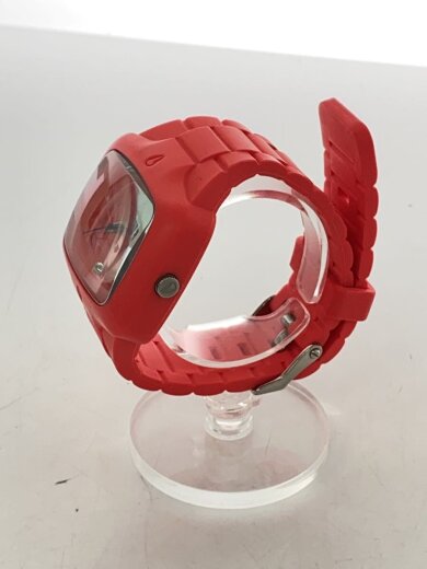 商品画像：クォーツ腕時計/アナログ/ラバー/RED/RED/SS/THE RUBBER PLAYER// 2