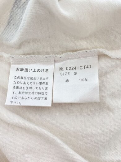 商品画像：Tシャツ/S/コットン/WHT/02241CT41 4
