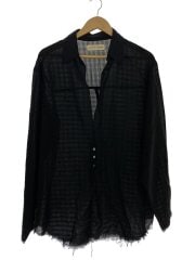 長袖シャツ/1/コットン/BLK/bo-04s06