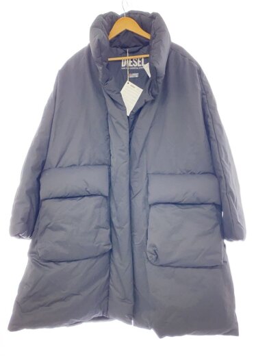 商品画像：ダウンジャケット/XL/コットン/BLK/A04816/パデットロングジャケット 1