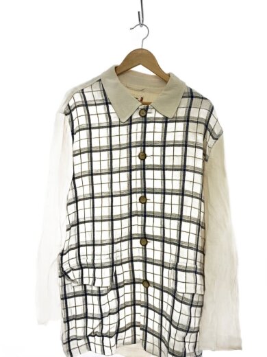 商品画像：ジャケット/LL/コットン/CRM/チェック/MM11-6118 1