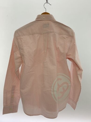 商品画像：長袖シャツ/M/コットン/PNK/ストライプ/107FS 2