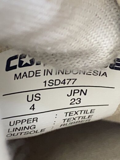 商品画像：ローカットスニーカー/23cm/BLK/コットン/1SD477 5