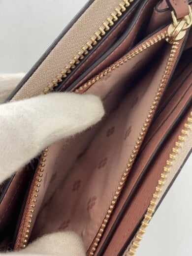 商品画像：長財布/レザー/BEG/無地/レディース/PWR00281 5