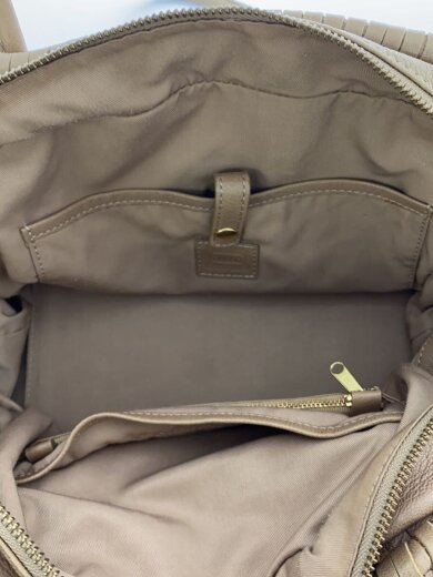 商品画像：ハンドバッグ/レザー/BEG 5