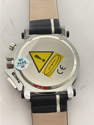 商品画像：LEGE/クォーツ腕時計/アナログ/レザー/BLK/BLK 3