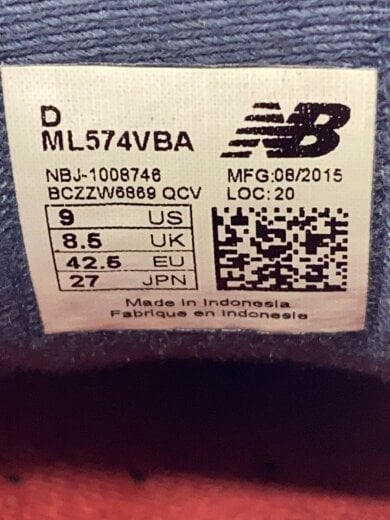 商品画像：ML574//レッド/27cm/RED/スウェード 5