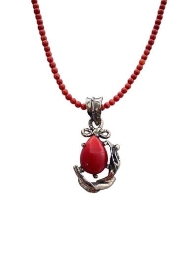 商品画像：ネックレス/--/RED/トップ有/レディース 1