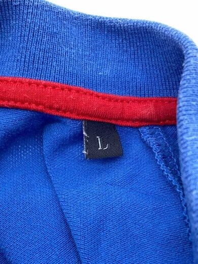 商品画像：ポロシャツ/L/コットン/BLU/無地 4