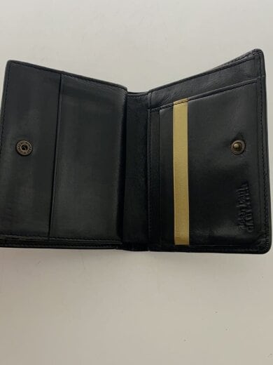 商品画像：2つ折り財布/レザー/BLK/無地/メンズ 4