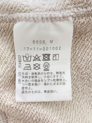 商品画像：パーカー/M/コットン/CRM/17-11-301002 5