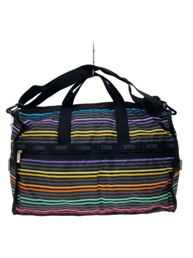 商品画像：ボストンバッグ/ナイロン/マルチカラー/ボーダー 1