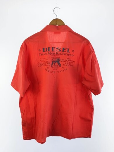 商品画像：半袖開襟シャツ/52/コットン/RED/無地/OAJIE 2