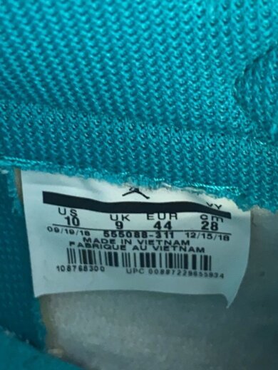 商品画像：AIR JORDAN 1 RETRO HIGH OG/エアジョーダン1レトロハイ/ブルー/US10/BLU 5