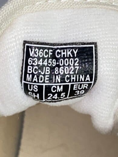 商品画像：ローカットスニーカー/24.5cm/IVO/コットン/V36CF 5